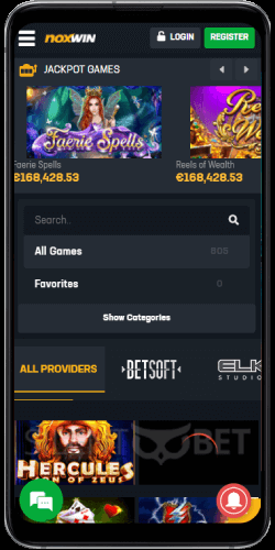 Noxwin mobile casino app