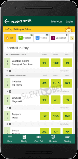 paddy power android app live betting