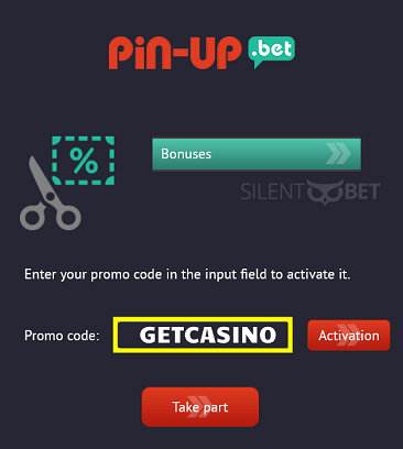 Pinup bet casino bonus code enter