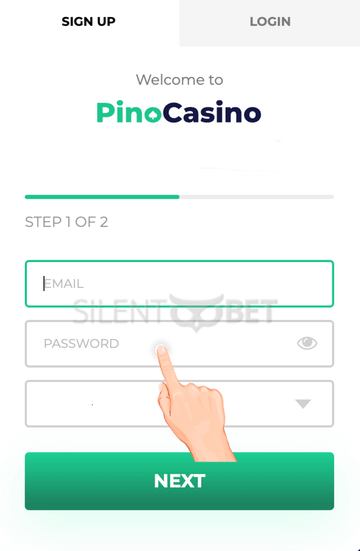 Pino Casino bonus code enter