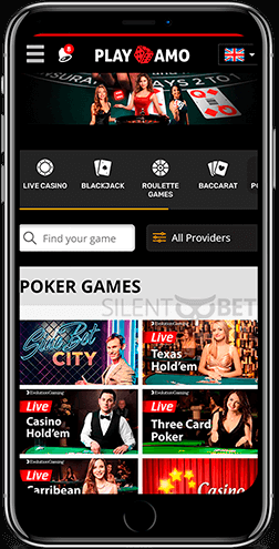 Playamo mobile poker games for iOS