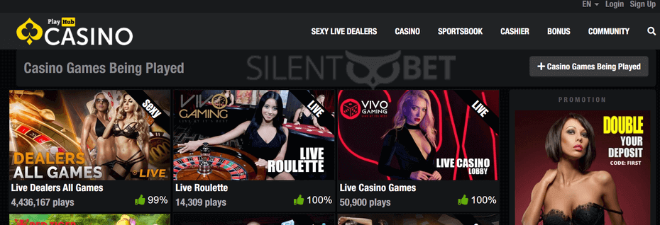 playhub casino homepage