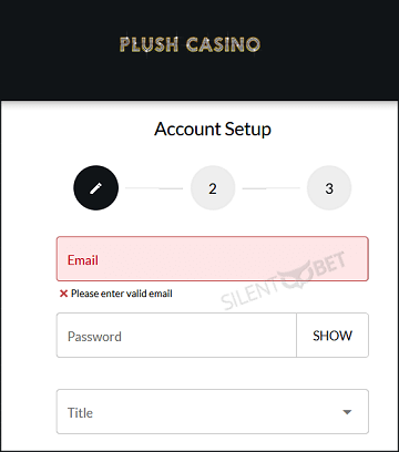Plush casino UK registration
