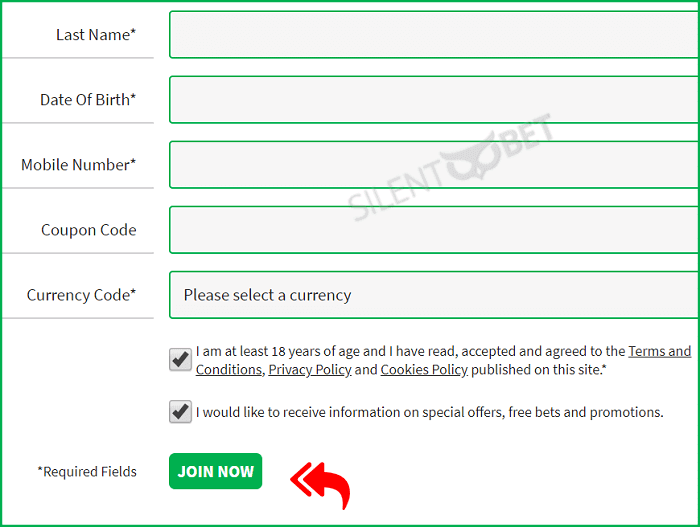 QuinnBet registration