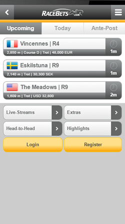 racebets android mobile app