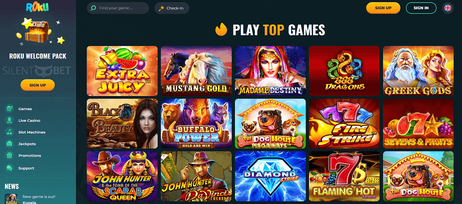 Roku casino website