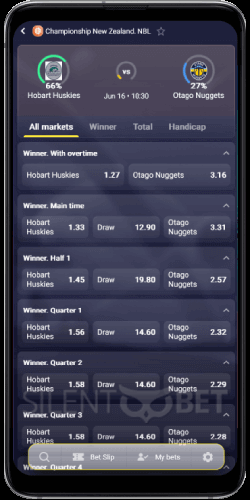 Roobet mobile sports on Android
