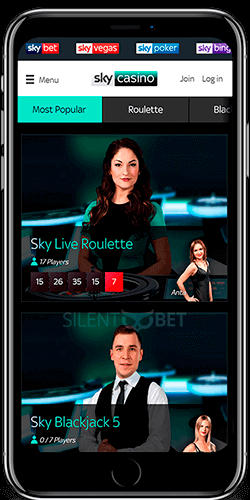 SkyBet mobile live casino for iOS
