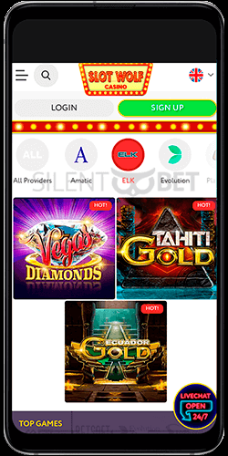 Slot Wolf casino app for Android