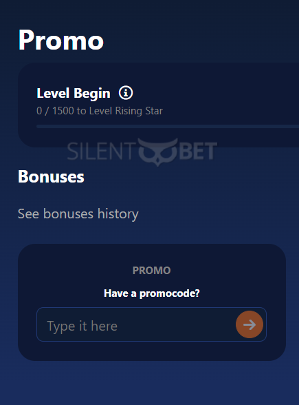 Slot Wolf casino bonus code enter