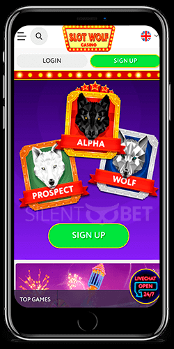Slot Wolf casino app for iPhone