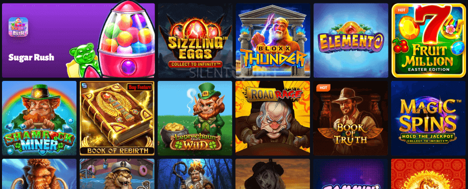 Slot Hunter casino website design
