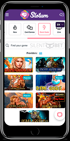 Slotum casino mobile app for iOS