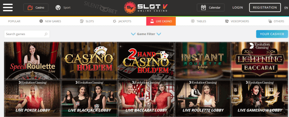 SlotV Casino Live Games