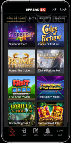 SpreadEX Casino Games on Android