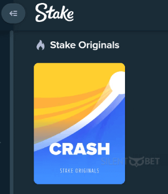Stake Crash menu