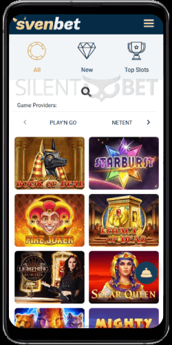 Svenbet Casino Mobile Version