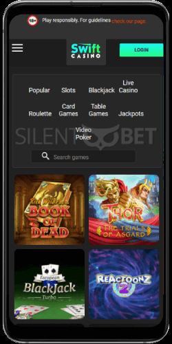Swift Casino Mobile Version