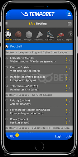 Tempobet mobile live betting for iOS