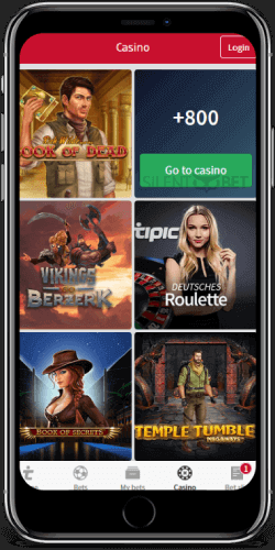 Tipico mobile casino thru iPhone