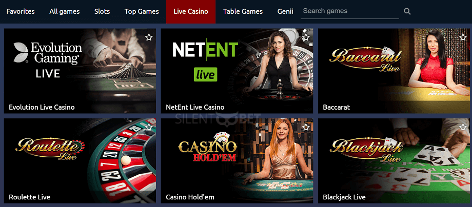 TornadoBet Live Casino