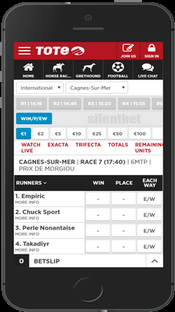 Tote horse racing foriOS