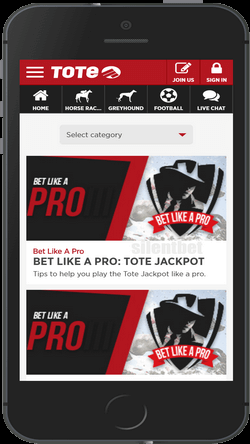 Tote mobile tipster for iOS