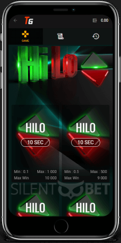 TotoGaming Hi Lo Mobile bets