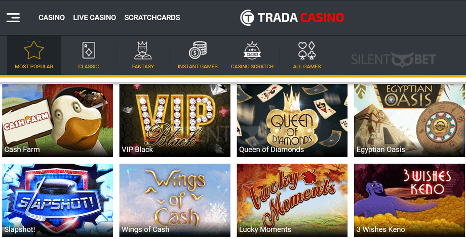 Trada Casino Games