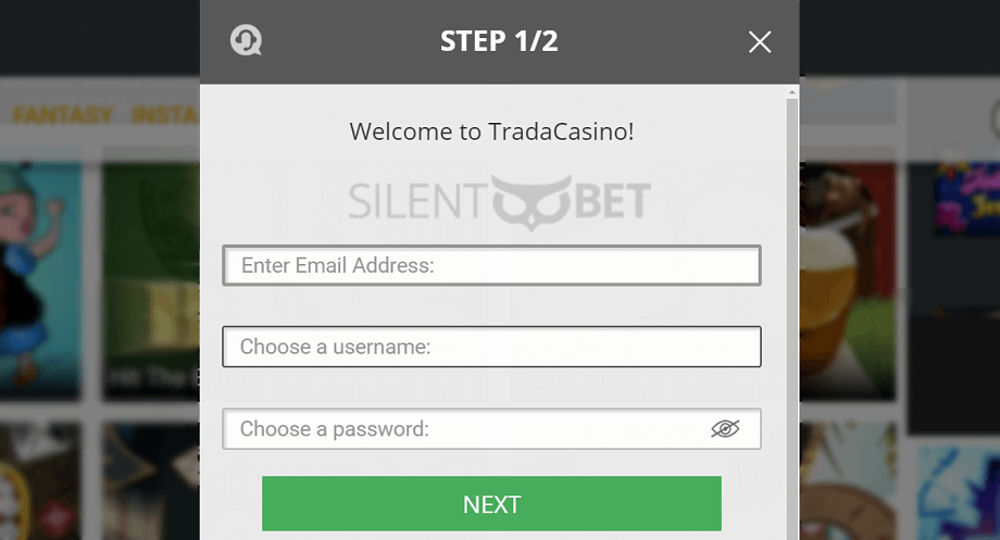 Trada Casino Registration