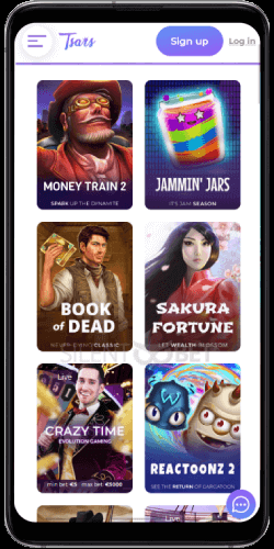 Tsars casino mobile app