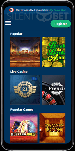 Turbonino Casino Mobile Version