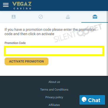 Vegaz casino bonus code enter