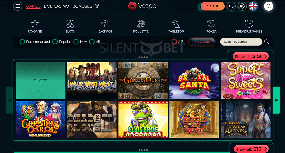 Vesper casino games