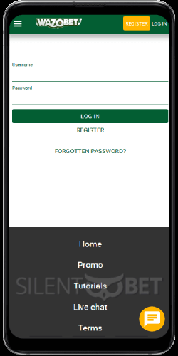 Wazobet mobile login on Android