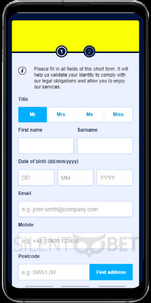 William Hill mobile sign up