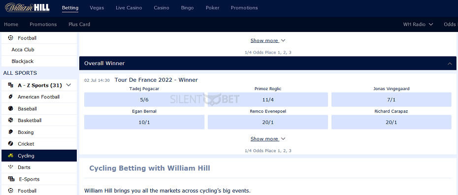 William Hill cycling