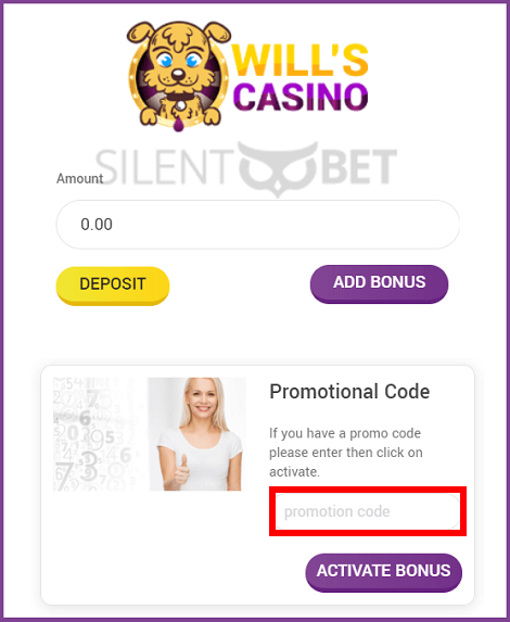 Will's casino Bonus Code Enter