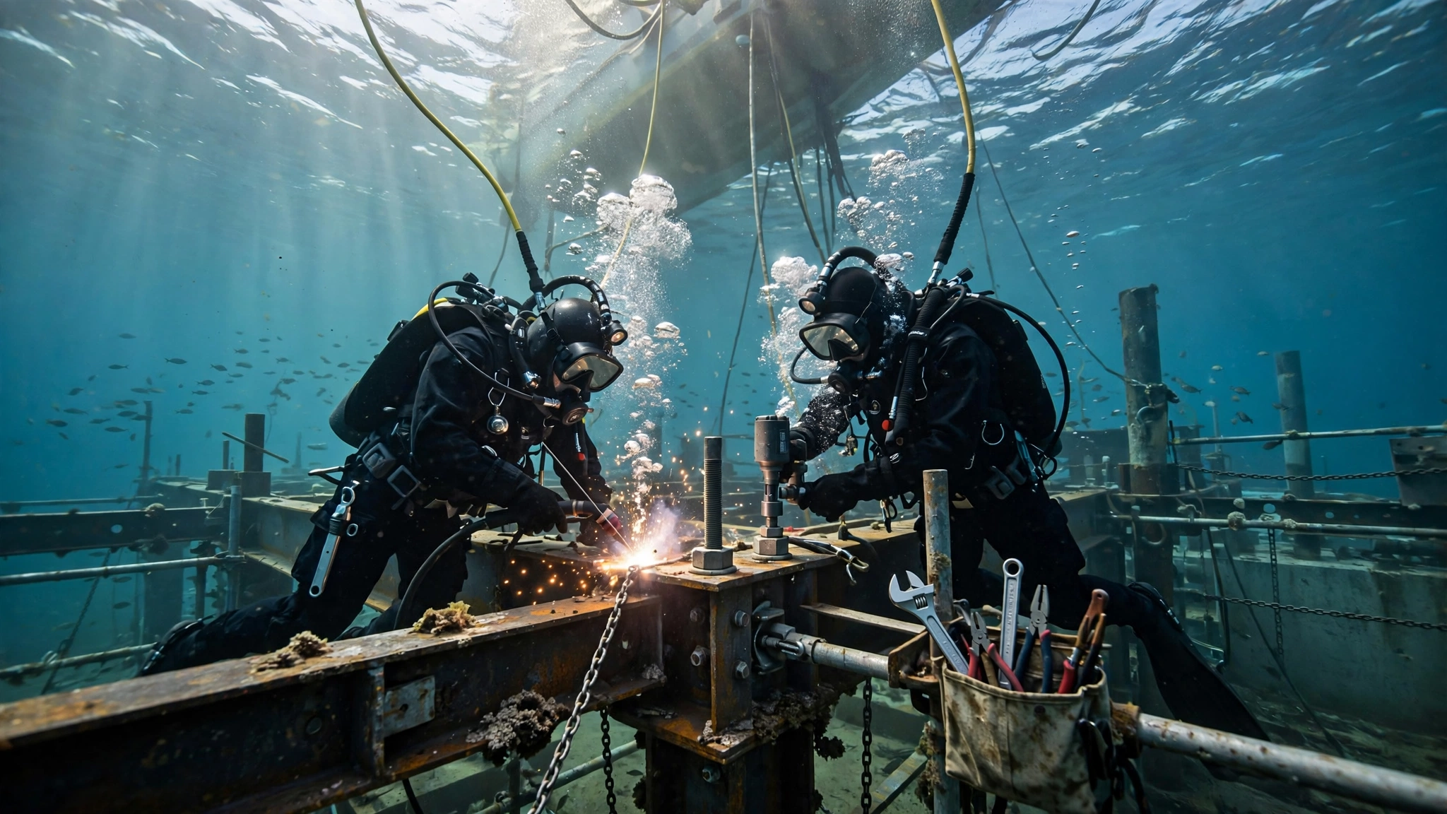 How Professional Diving Services Support Underwater Construction Projects